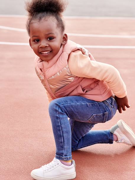 BASICS skinny broek jeansblauw+lichtblauw - vertbaudet enfant 