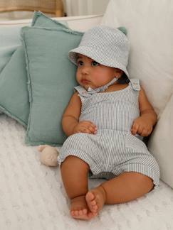 Baby-Babyset-Set voor baby tuinbroek en hoed