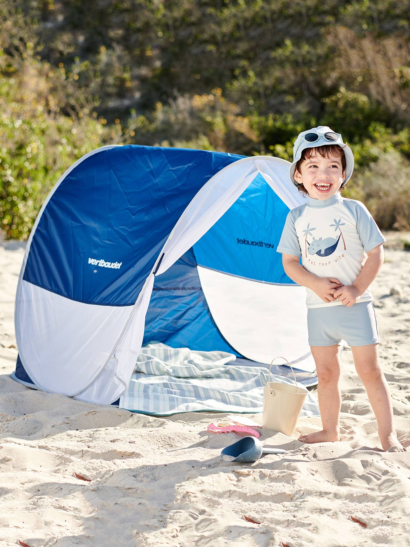 Ultralichte tent met uv-bescherming VERTBAUDET donkerblauw