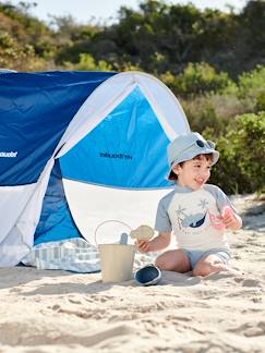 Baby-Badpak, strandaccessoires-Zwemset met UV-bescherming voor jongensbaby T-shirt + boxershort + hoedje met nijlpaardprint