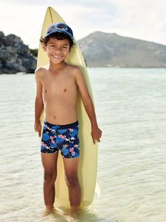 Jongens-Badpak-Jongenszwembroek met tropische print