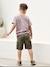 Gemakkelijk aan en uit te trekken battle short voor jongens beige+kaki+marineblauw+mintgroen - vertbaudet enfant 