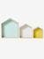 Set van 3 houten huisplanken Blauw+EFFEN ROZE+HOUT/VEELKLEURIG - vertbaudet enfant 