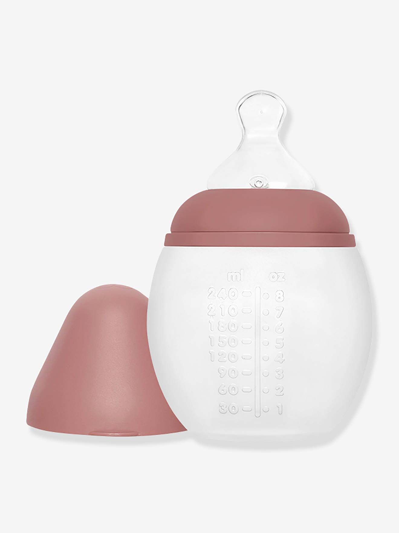 Bib rond babyfles- 240ml / roze