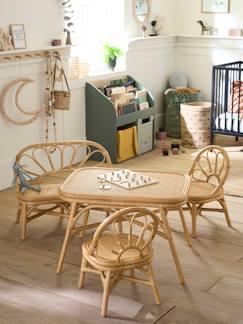 -Set met 2 stoelen en tafel in rotan