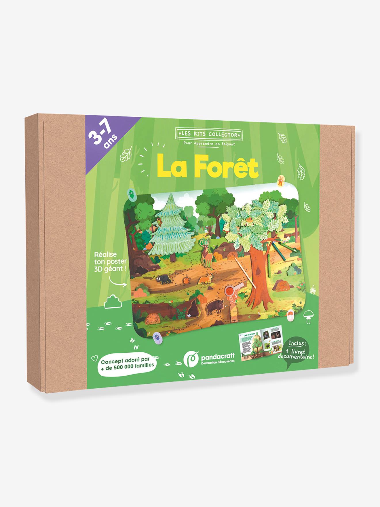 Verzamelset - Het bos - 3/7 jaar PANDACRAFT groen
