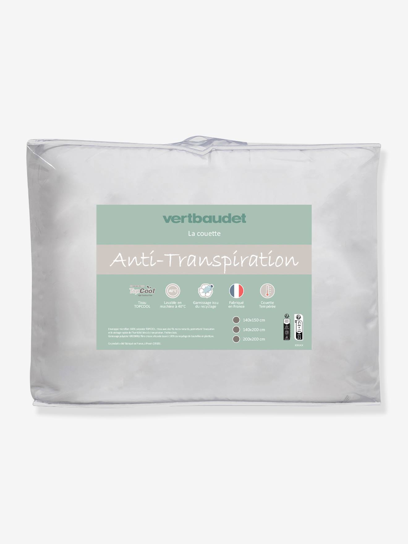 TOPCOOL® thermoregulerend microvezel dekbed wit