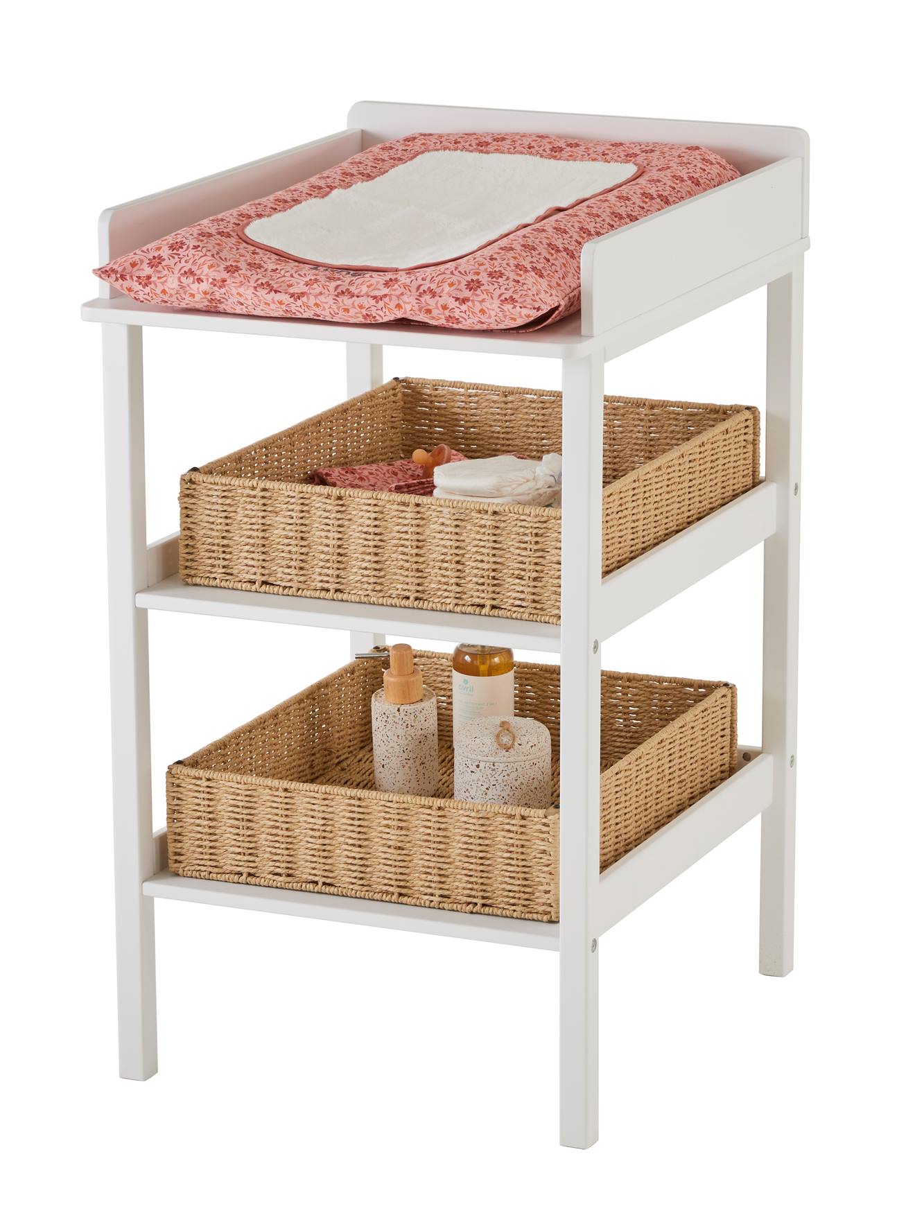 Opbergmand voor luiertafel beige