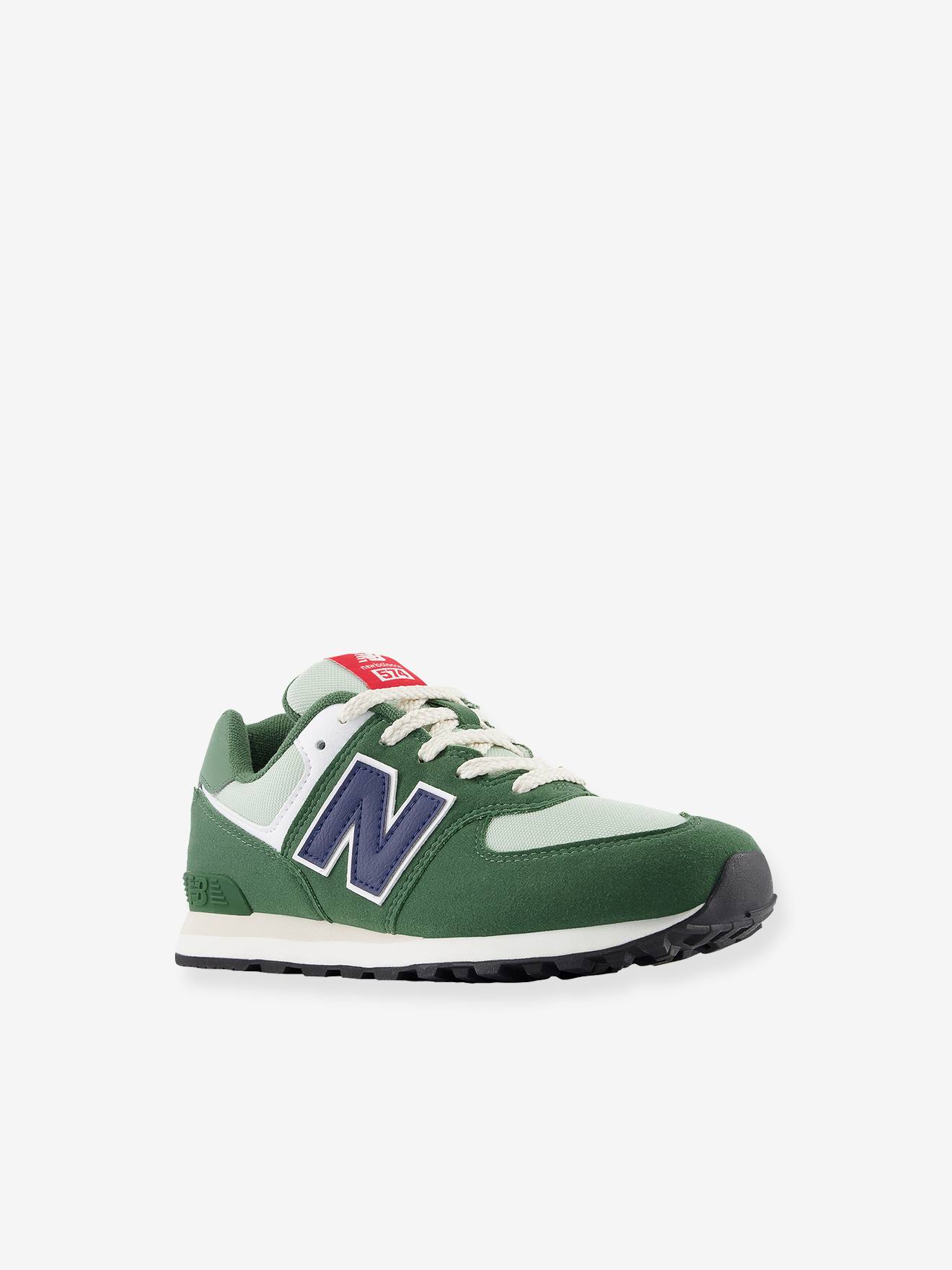 Kindersneakers met veters GC574HGB NEW BALANCE® groen