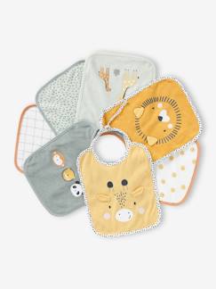 -Set van 7 babyslabbetjes VERTBAUDET