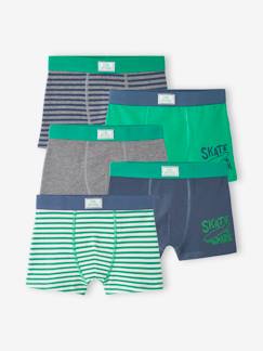 Jongens-Set met 5 stretch boxers skate jongens