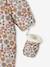 Combipakje met bloemen voor baby met fleece voering LICHTBEIGE MET PRINT - vertbaudet enfant 