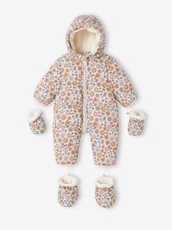 -Combipakje met bloemen voor baby met fleece voering