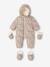 Combipakje met bloemen voor baby met fleece voering LICHTBEIGE MET PRINT - vertbaudet enfant 