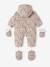 Combipakje met bloemen voor baby met fleece voering LICHTBEIGE MET PRINT - vertbaudet enfant 