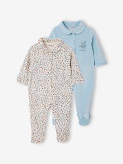 Baby-Set van 2 fluwelen pyjamapakjes