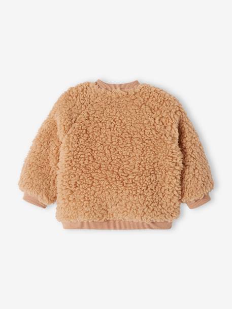 Berensweater baby's van sherpa cappuccino - vertbaudet enfant 