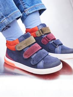 Schoenen-Jongen schoenen 23-38-Hoge sneakers van leer, kleutercollectie