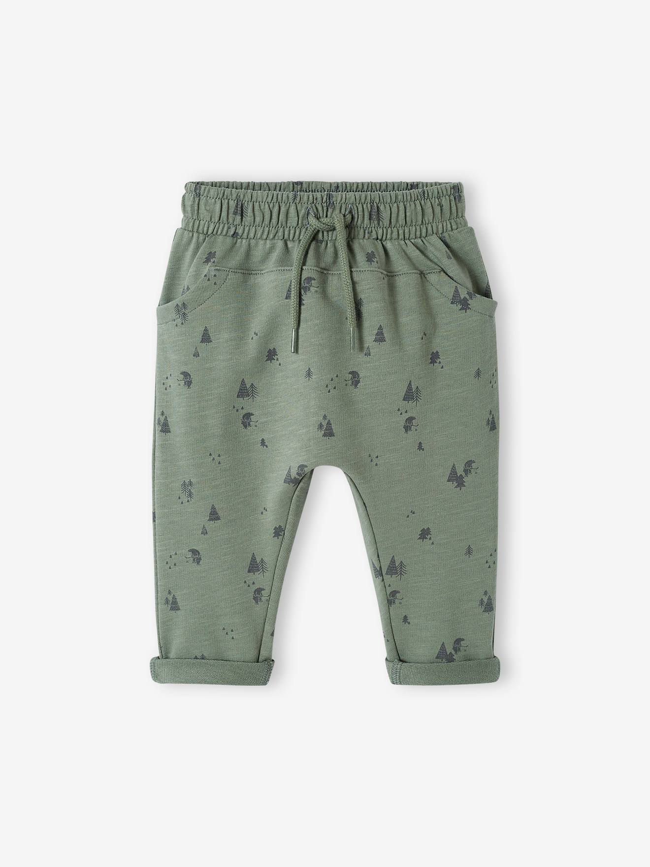 Molton babybroek jongen korstmos