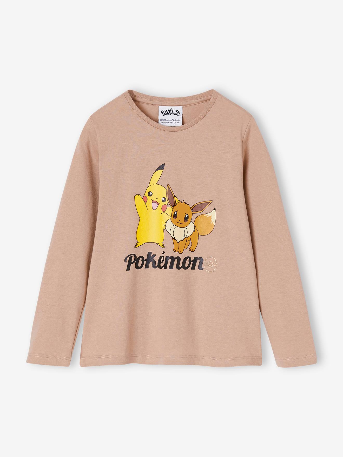 T-shirt Pokemon® met lange mouwen voor meisjes: beige