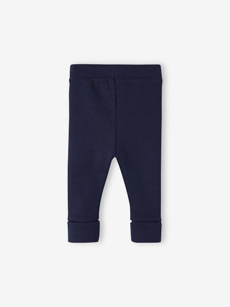 Lange legging voor baby's BASICS beige+cacao+marineblauw+rozen - vertbaudet enfant 