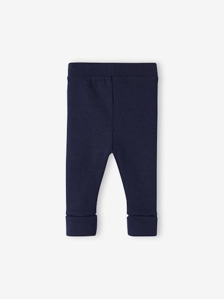 Lange legging voor baby's BASICS beige+cappuccino+goudgeel+marineblauw - vertbaudet enfant 