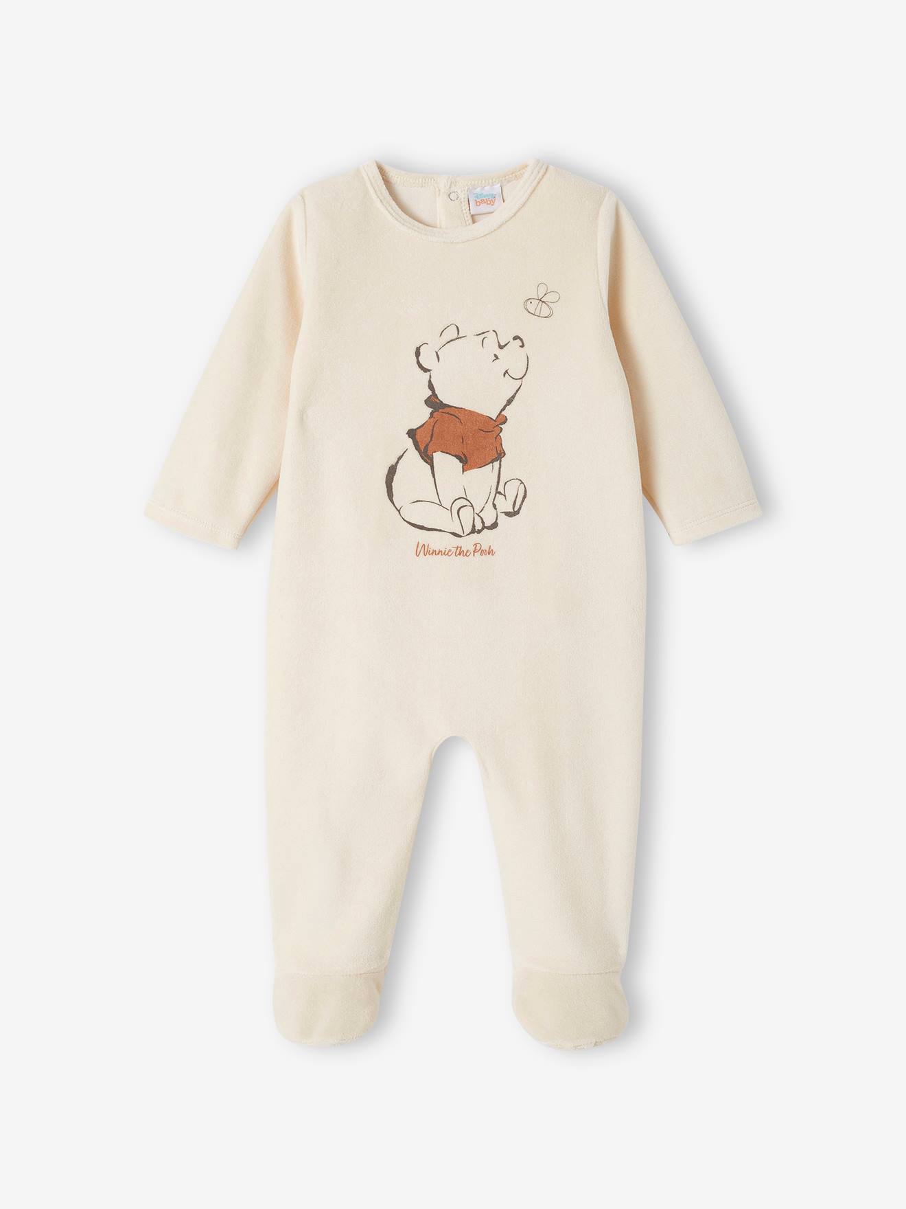 Fluwelen slaappakje voor jongensbaby Disney® Winnie de Poeh vanille