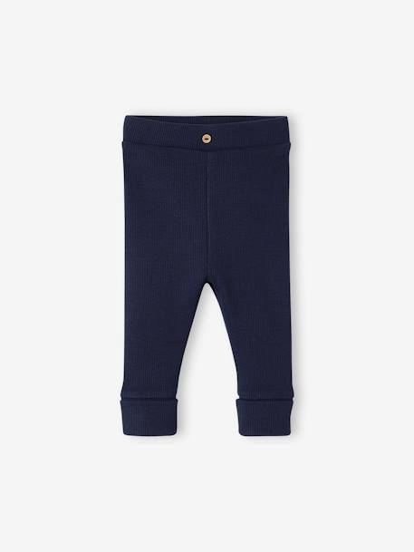 Lange legging voor baby's BASICS beige+cappuccino+goudgeel+marineblauw - vertbaudet enfant 