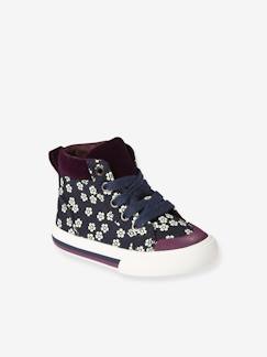 -Hoge sneakers met veters en rits