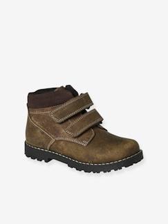 Schoenen-Jongen schoenen 23-38-Leren laarzen met klittenband en rits kleutercollectie