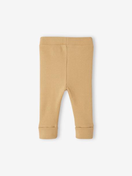 Lange legging voor baby's BASICS beige+cappuccino+goudgeel+marineblauw - vertbaudet enfant 