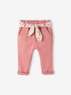 -Babybroek met stoffen riem