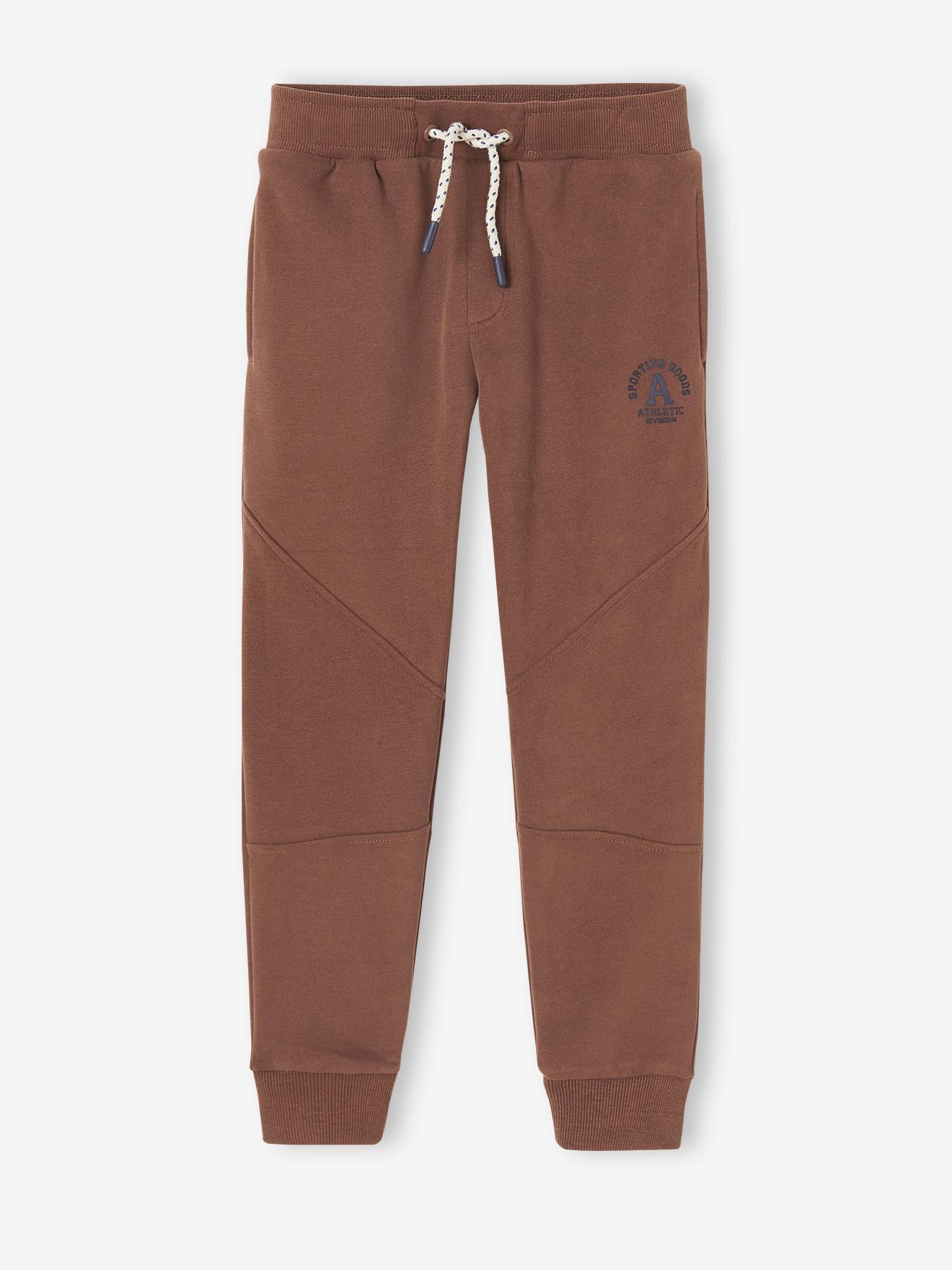 Joggingbroek jongen Athletic chocoladebruin