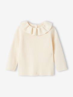 Baby-Trui, vest, sweater-Babytruitje met ruches