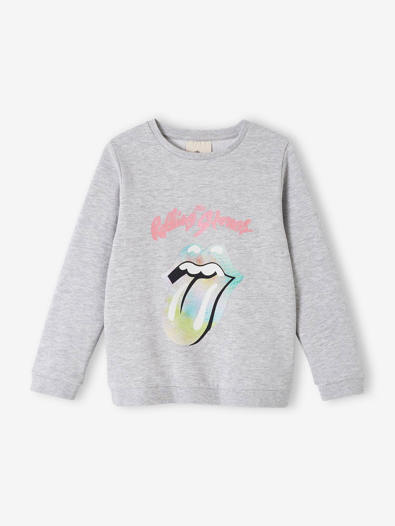 Meisjessweater The Rolling Stones® gemêleerd grijs