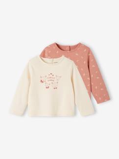 Baby-Set van 2 T-shirts BASICS baby lange mouwen