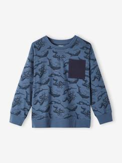 Jongensshirt in sweaterlook met print  - vertbaudet enfant