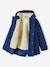 3-in-1-parka voor baby met afneembaar vest felblauw+kaki+Marinegrijs+pecannoot - vertbaudet enfant 