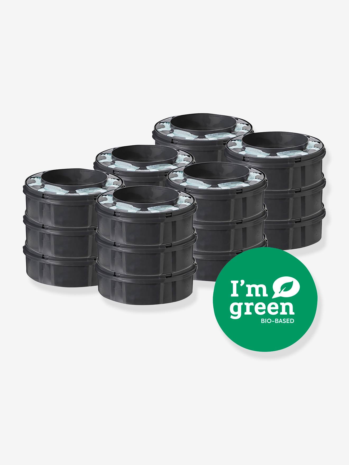 Set van 18 navullingen voor luieremmer Tec et Twist & Click TOMMEE TIPPEE Sangenic grijs afbeelding