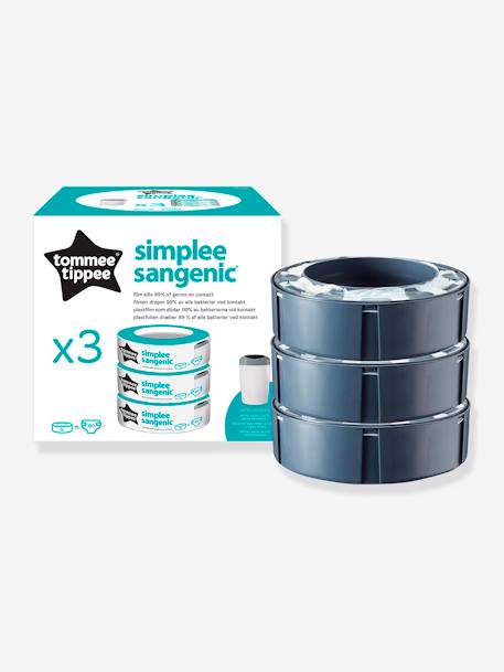 Set van 3 navullingen voor luieremmer Simplee Tommee tippee SANGENIC WIT - vertbaudet enfant 