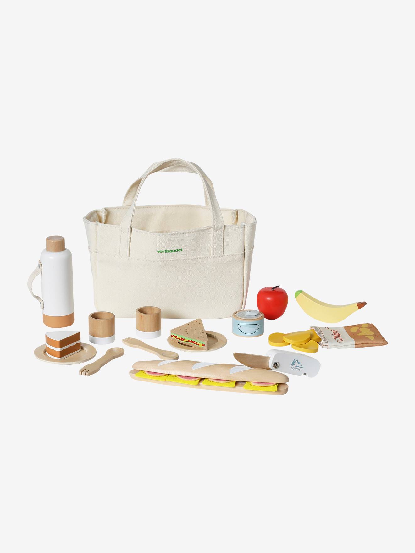 FSC® houten picknickset karamel