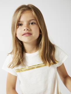 -Iriserend gestreept sportshirt voor meisjes