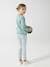 Treggingjeans Basics meisjes denimgrijs+double stone+jeansblauw+stone - vertbaudet enfant 