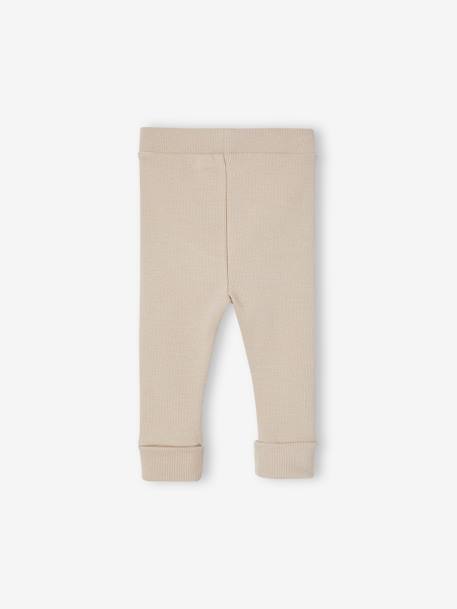 Lange legging voor baby's BASICS beige+cappuccino+goudgeel+marineblauw - vertbaudet enfant 