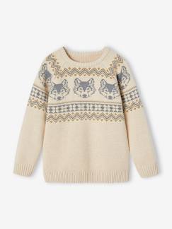 Jongens-Trui, vest, sweater-Jacquard jongenstrui