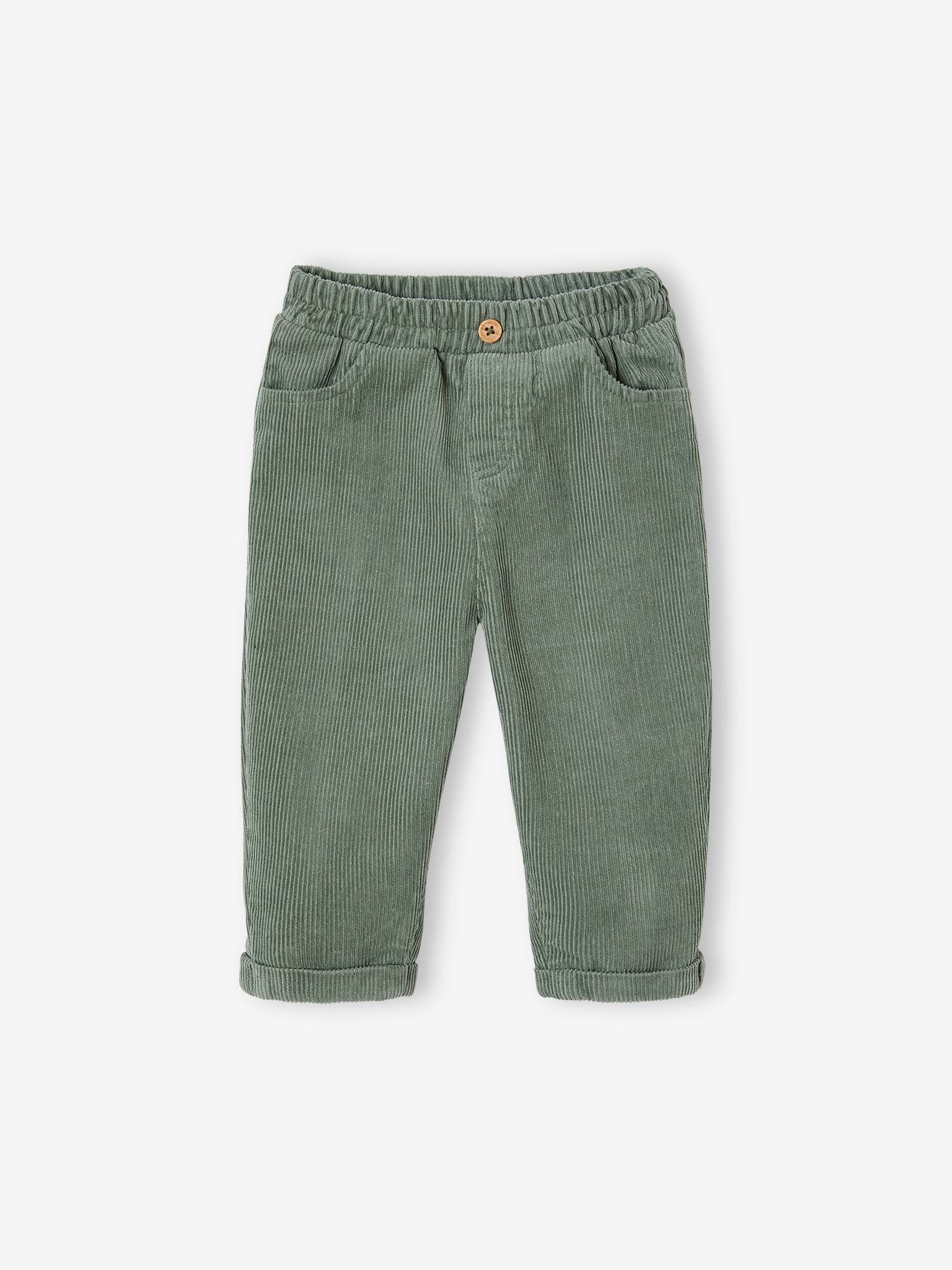 Corduroy babybroek korstmos