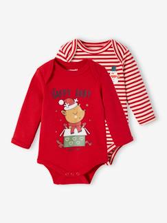 -Set van 2 babyrompertjes voor Kerstmis