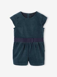 -Gladde fluwelen babyjumpsuit