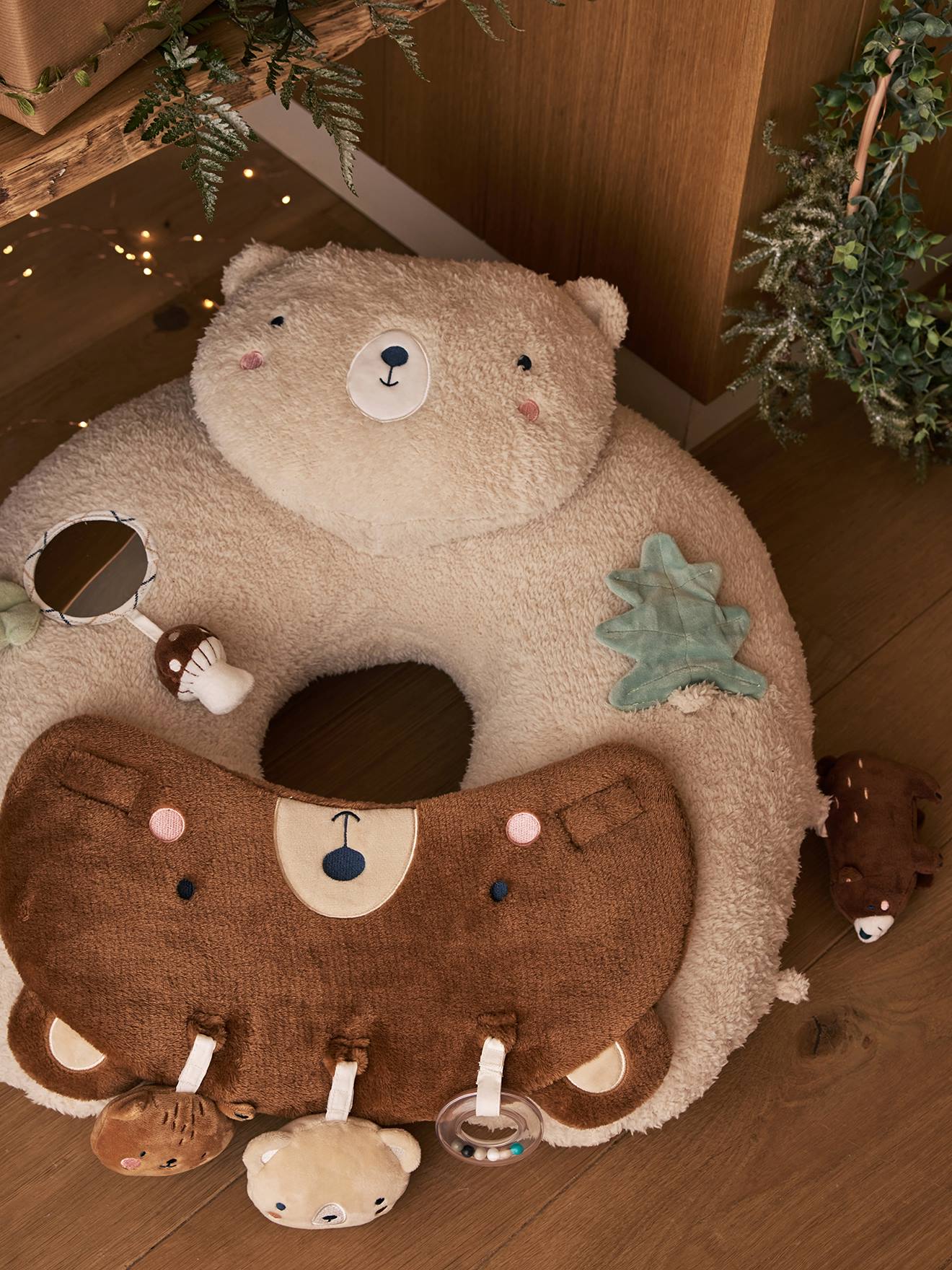 Ontdekkingskussen voor baby's bruin