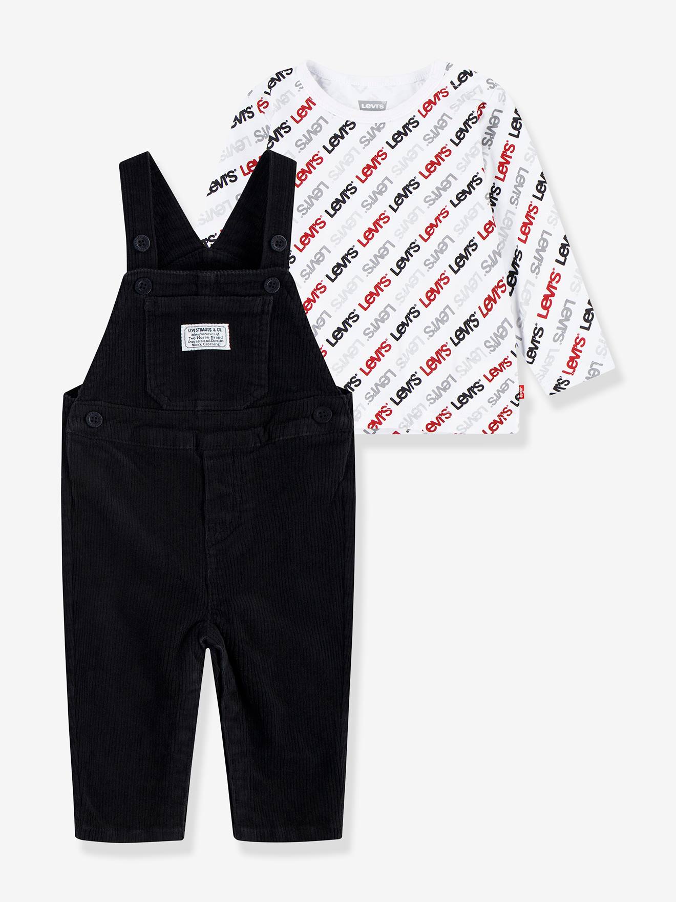 Levi's® set tuinbroek baby blauw